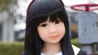 AXB Doll A07 100cm バスト平 黒ドレス TPE製ロリラブドール