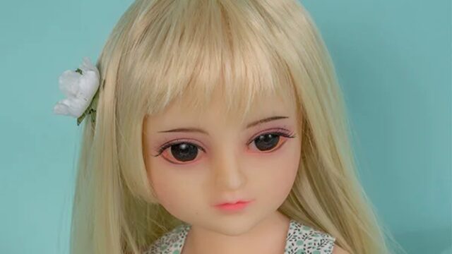 AXB Doll A09 65cm バスト平 大きな瞳のブロンド TPE製ロリラブドール